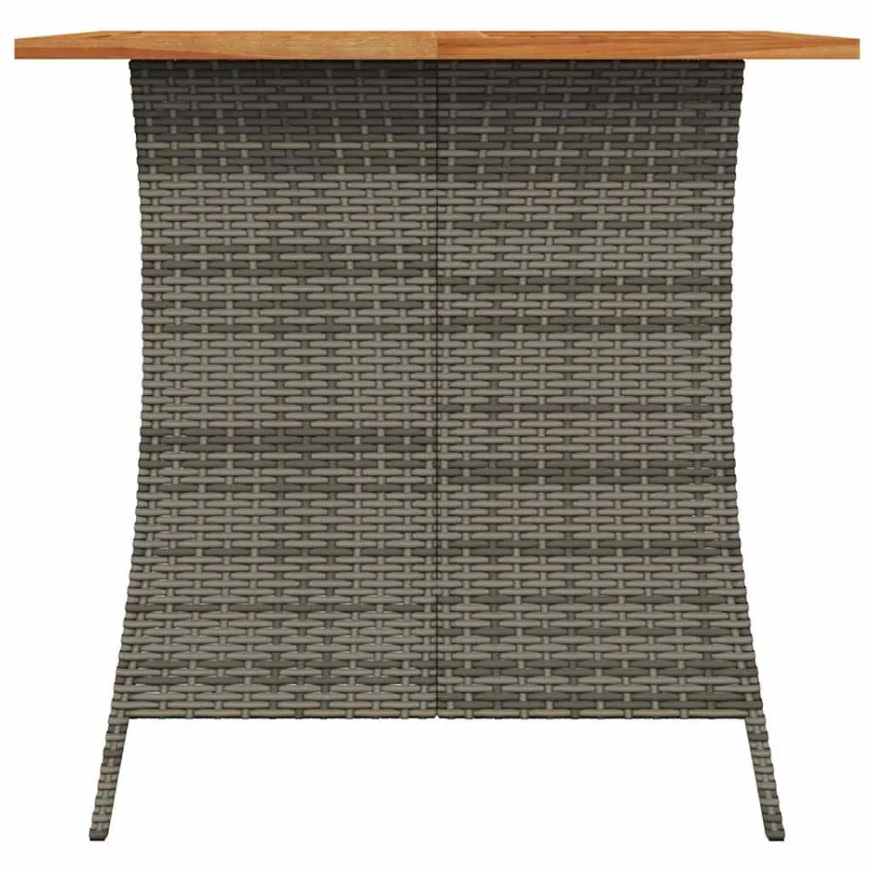 vidaXL 5-delige Tuinset met kussens poly rattan grijs, foto 4