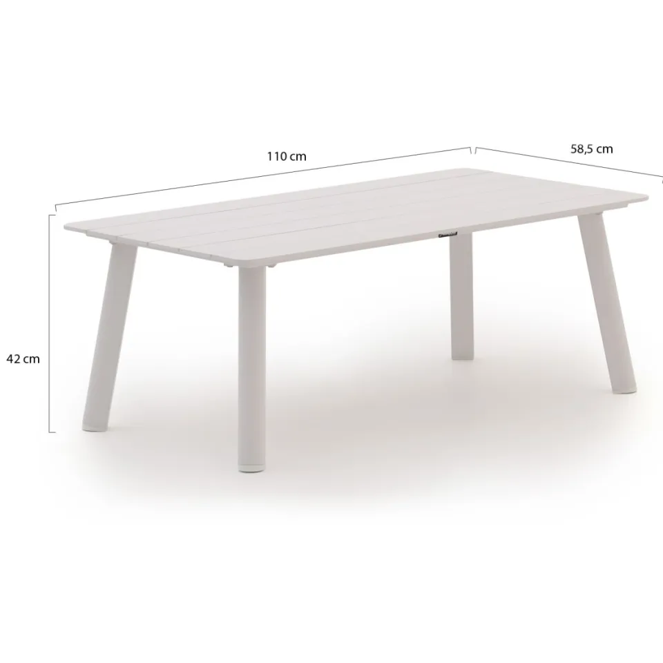 Manifesto Furniture Manifesto Corsano lounge tuintafel 110x58,5cm wit, foto 2
