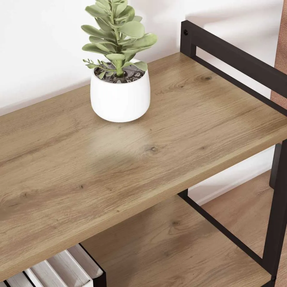 vidaXL Boekenkast 80 x 30 x 50 cm Bewerkt hout Artisan Eiken, foto 3