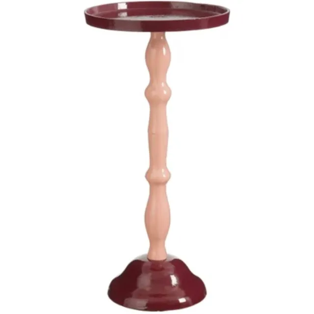 Mica Decorations bijzettafel Duco paars D 25 H 54 cm roze ,paars