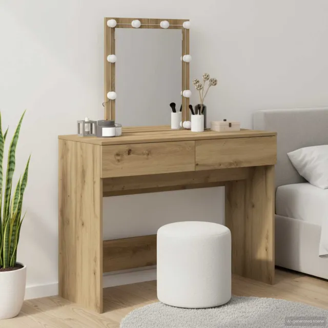 vidaXL Plafondtafel Artisan Eiken 100 x 40 x 130 cm Bewerkt hout, foto 2