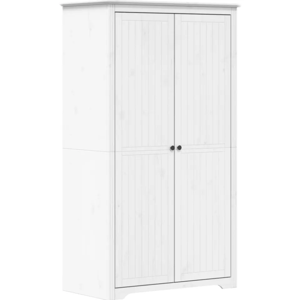 vidaXL Kledingkast BODO 99x53,5x173 cm massief grenenhout wit, foto 3