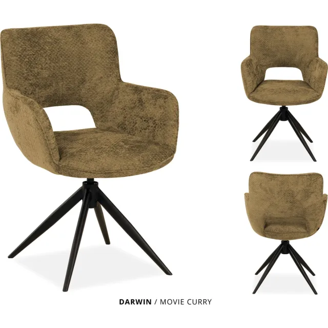 Maxfurn MX Sofa Eetkamer stoel Darwin | kleur: Curry