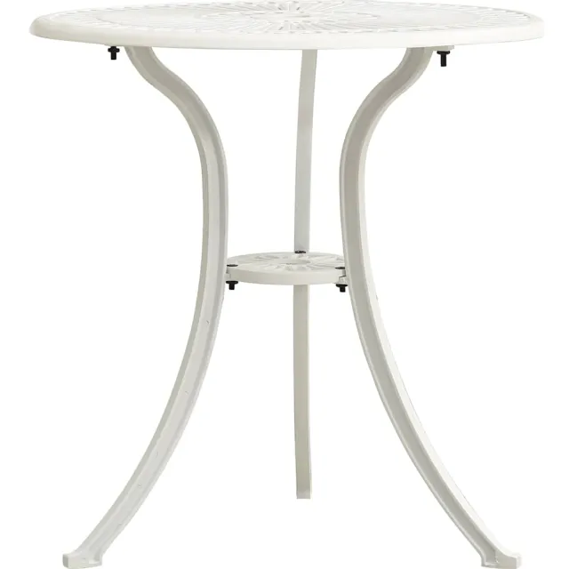 vidaXL Tuintafel 62x62x65 cm gietaluminium wit