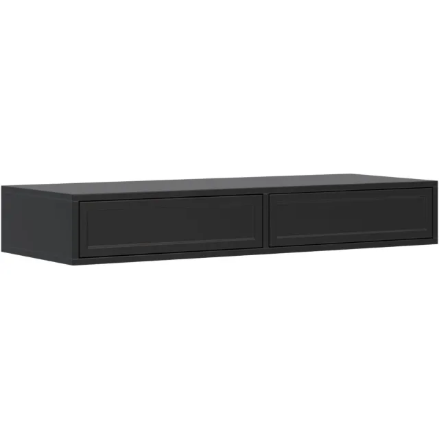 Selsey VELVETO – Kaptafel met lades, zwart, 110 cm