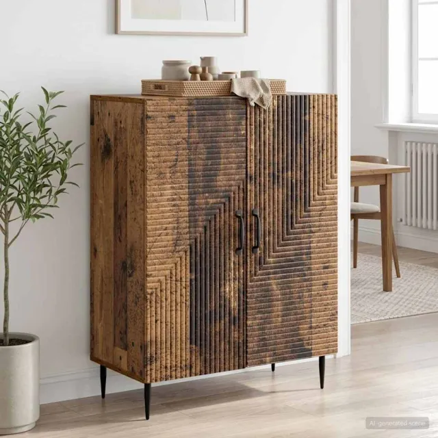 vidaXL Dressoir Oud hout 66 x 34,5 x 89,5 cm Bewerkt hout Bruin