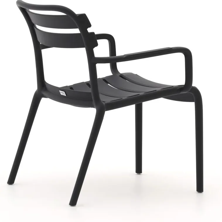 Forza Furniture Forza Vico/Rieti ø60 stoel-bank loungeset 4-delig zwart, foto 5