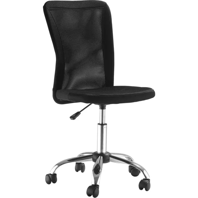 Lunpog Bureaustoel - Computestoel - Hoogte Verstelbaar 90-100cm - Max 100kg - Zwart Mesh