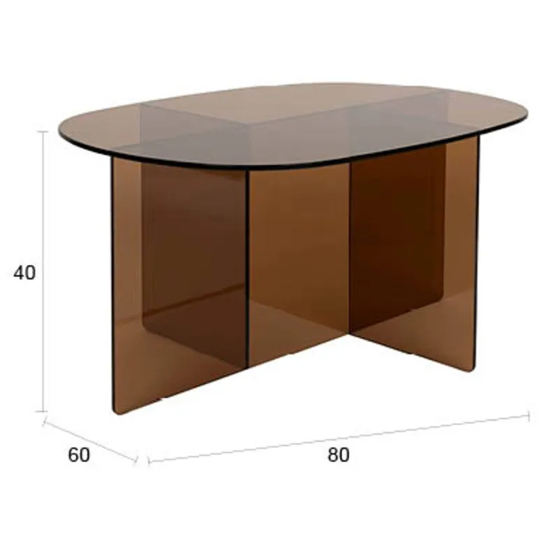 Zuiver Linea Salontafel Transparant, foto 2