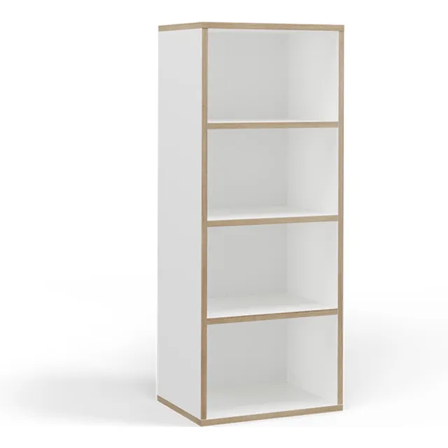 Vicco Tetrix Boekenkast – 40 x 100 cm met 4 compartimenten Wit