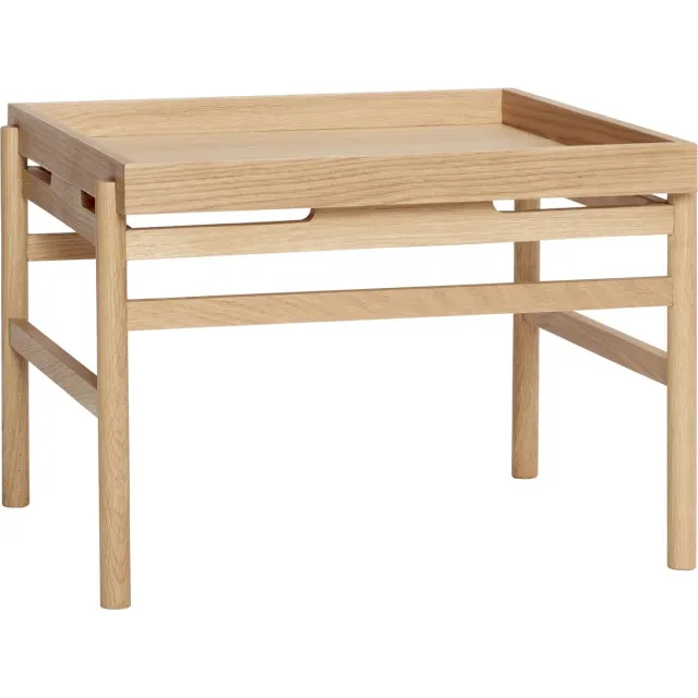 Hubsch Interior HÜBSCH INTERIOR - Vierkante eiken salontafel FSC® - 60x63xh45 cm Naturel eiken