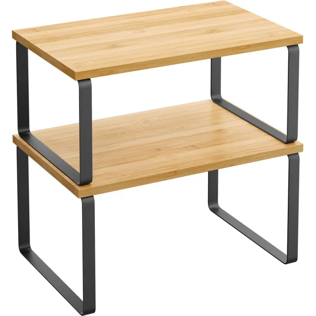 LEOBERT Set van 2 Industriële Wandplanken – Hout & Metaal – Loft Stijl – Functioneel, Duurzaam en Decoratief – Geschikt voor Keuken, Woonkamer, Hal, Slaapkamer en Kantoor zwart / eiken