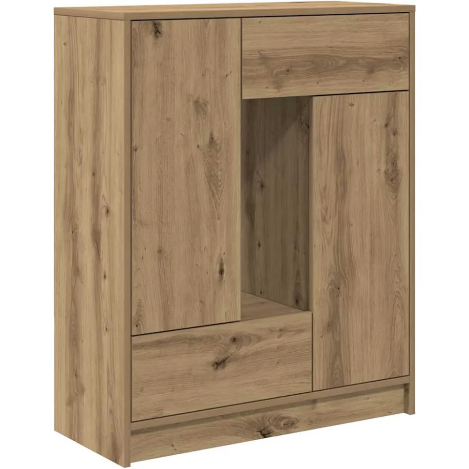 vidaXL Dressoir met lades en deuren 73x31x90 cm ambachtelijk Bruin