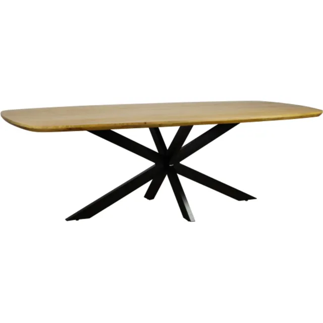 Meubelplaats Eettafel Colorado Deens ovaal mangohout 260x110 cm Naturel