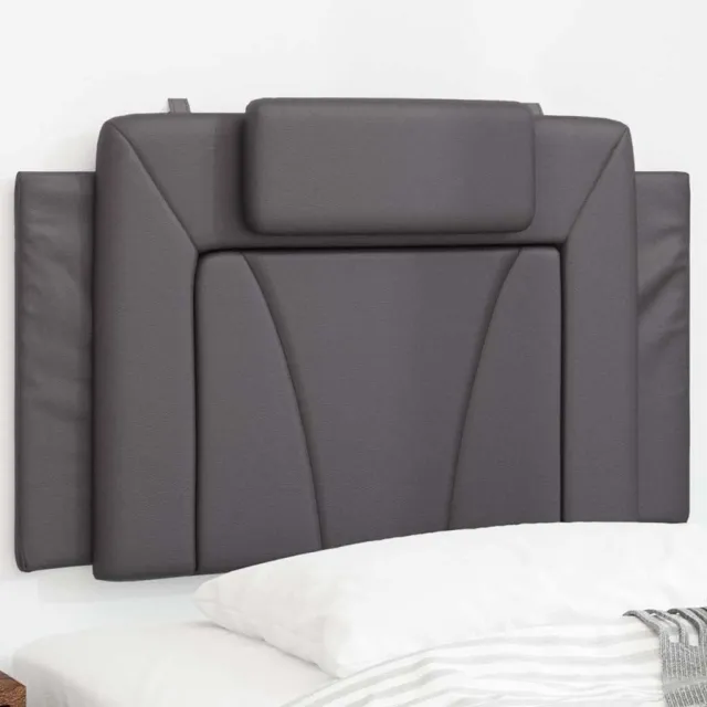 vidaXL Hoofdbordkussen "Viana" 80 cm kunstleer grijs