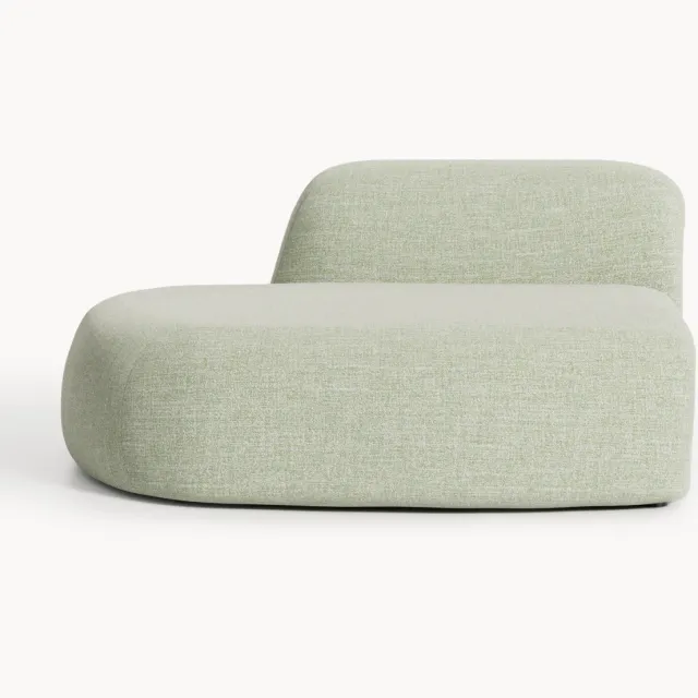 Westwing Collection Bouclé chaise module Wolke lichtgroen