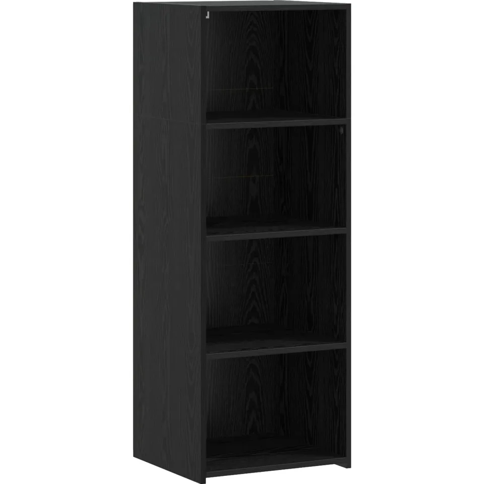 vidaXL Hoge kast Zwart eiken 45 x 41 x 124 cm Bewerkt hout, foto 3