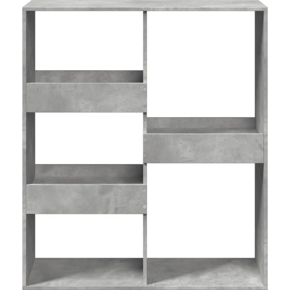 vidaXL Kamerscherm 100x33x115 cm bewerkt hout betongrijs