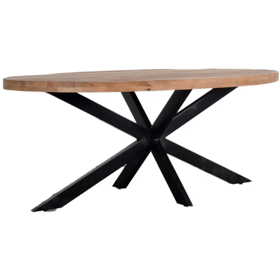 Giga Meubel Eettafel Mansour Ovaal Mangohout 200cm, foto 4