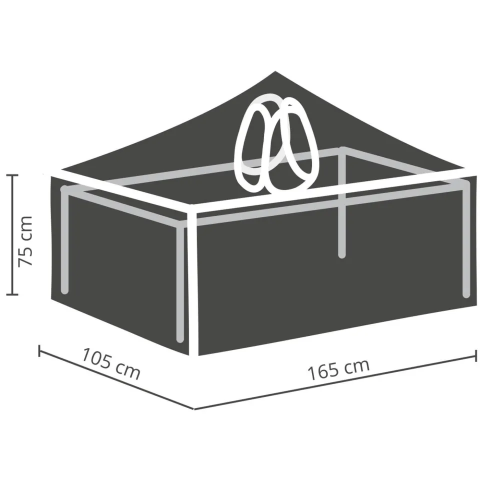 Winza Outdoor Covers tuinmeubelhoes tafel grijs, foto 5