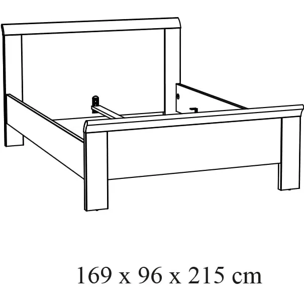 2-persoonsbed Benja-16 beige
