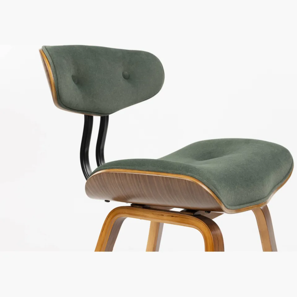 Dutchbone Blackwood eetkamerstoel groen, foto 6