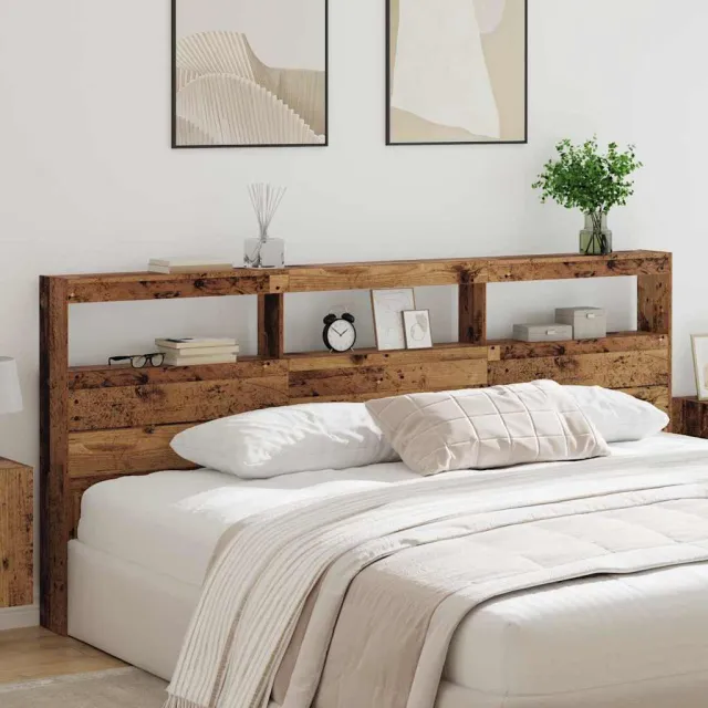vidaXL Hoofdbord Oud Hout Bewerkt hout Bruin