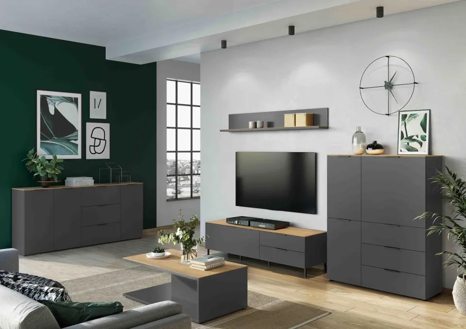 dressoir Amalfi grafiet-eiken, foto 6