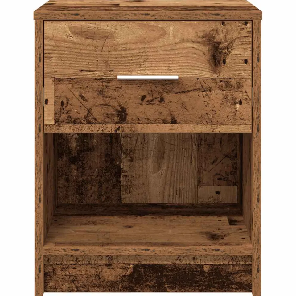 vidaXL Nachtkastjes 2 st met lade 40x34x50 cm oud houtkleurig bruin, foto 4