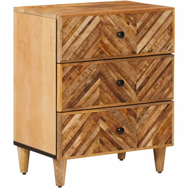 vidaXL Nachtkastje Bruin 50 x 33 x 60 cm Massief Mango Hout