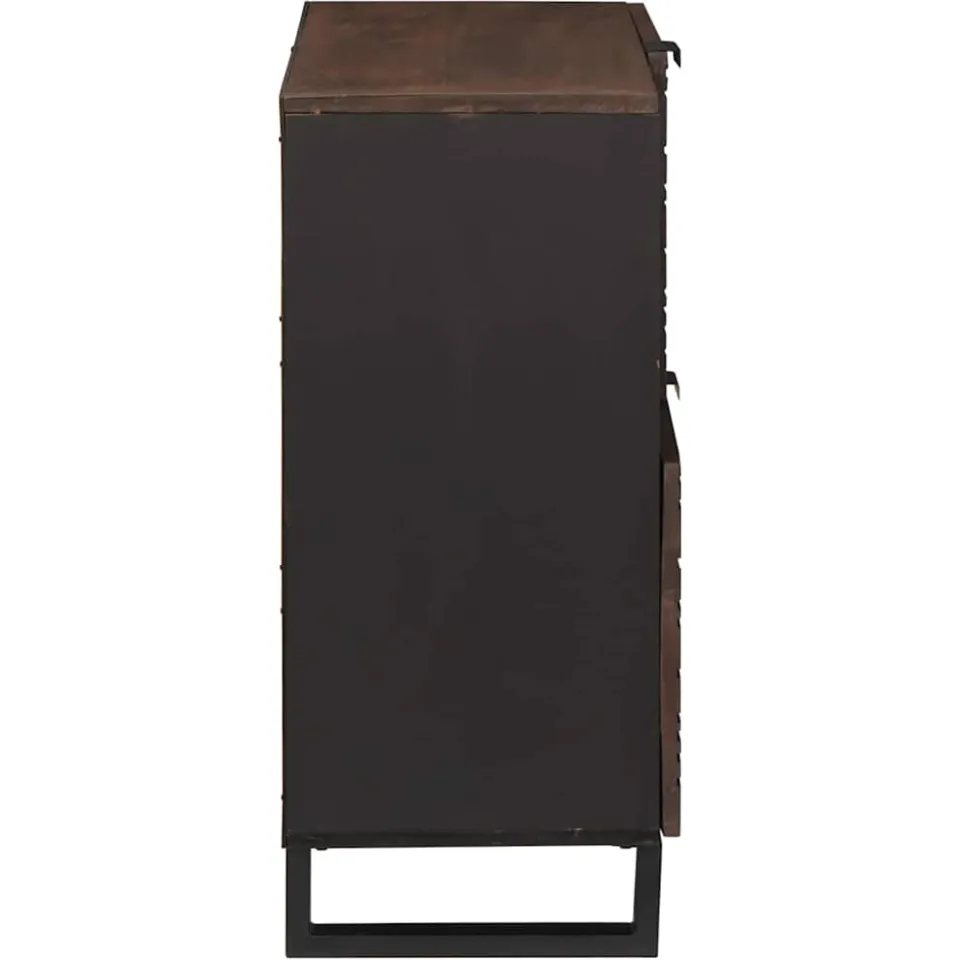 vidaXL Dressoir Bruin 80 x 33 x 75 cm massief mangohout, foto 4