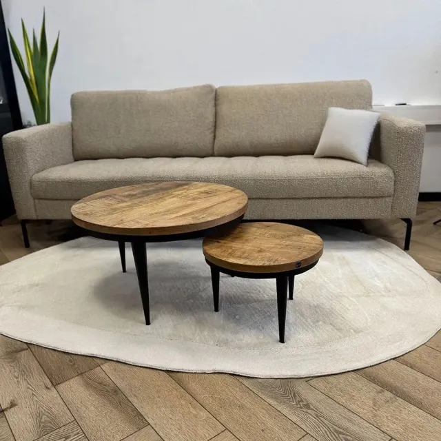 IronWood Salontafel Set Bjorn Hout