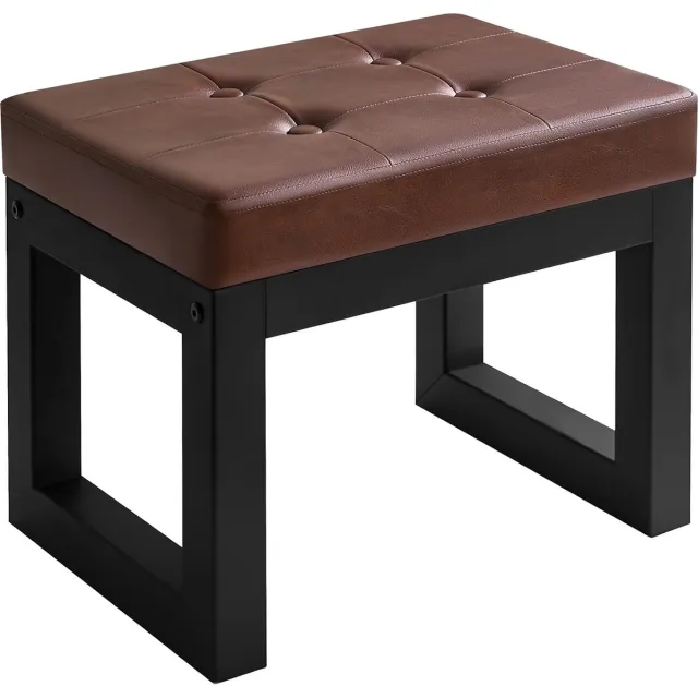 DailySupplies® Voetenbankje Of Poef - Voetsteun - Opstapje - 41x29x31 - Donkerbruin