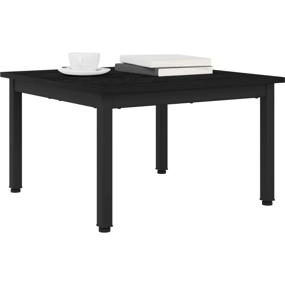 vidaXL Salontafel Zwart Eiken 60 x 60 x 36 cm Bewerkt hout