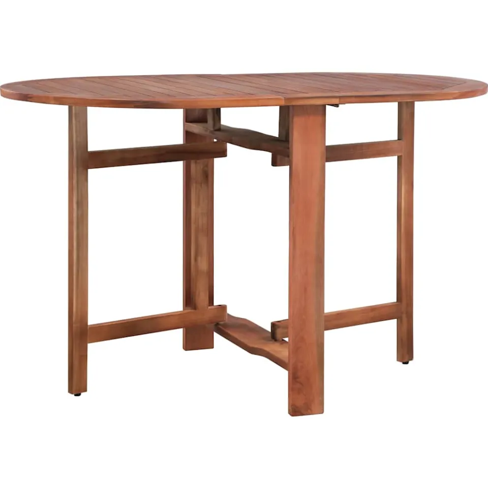 vidaXL Tuintafel 120x70x74 cm massief acaciahout bruin, foto 2