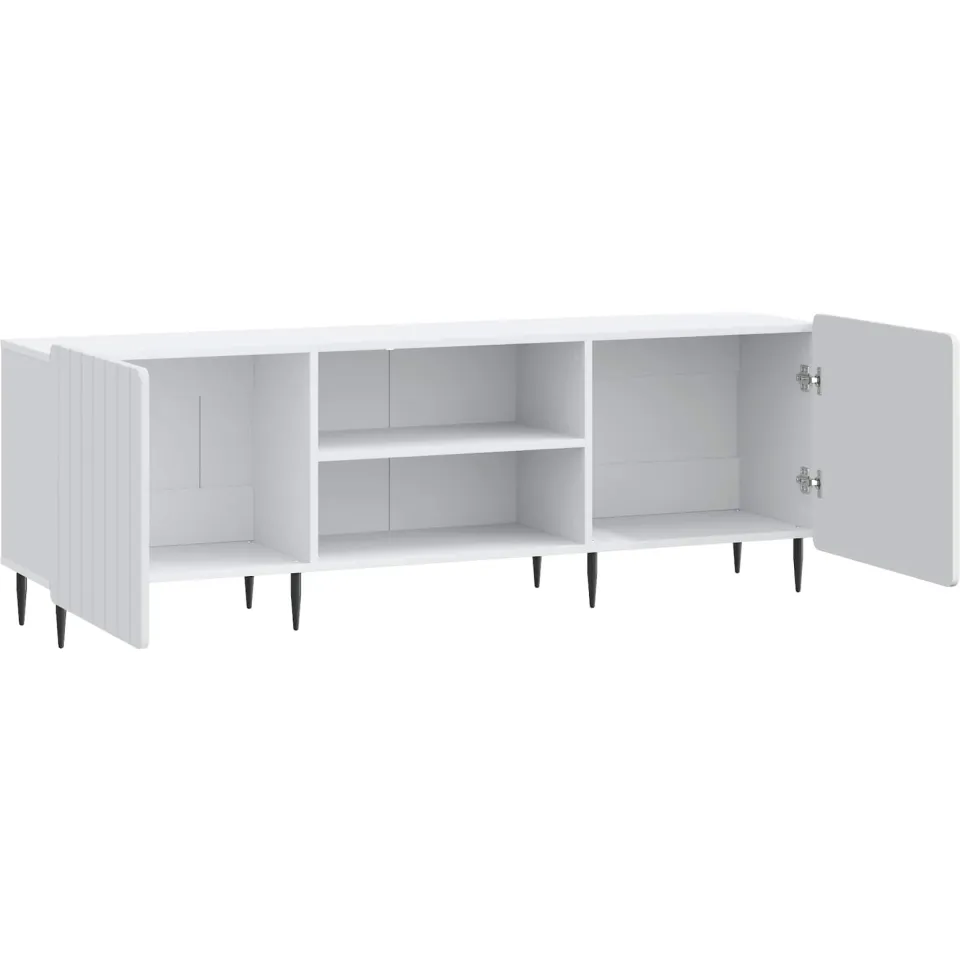 vidaXL TV-kast Wit 150 x 31 x 52 cm Bewerkt hout, foto 4