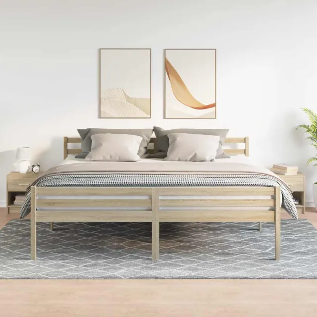vidaXL Nachtkastjes 2 st met lade 39x28x41 cm sonoma eikenkleurig, foto 2