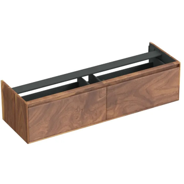 Forzalaqua Onderkast Forzalaqua Reno 160x51x40 Cm 2 Lades Softclose Noten Pure Walnut Bruin
