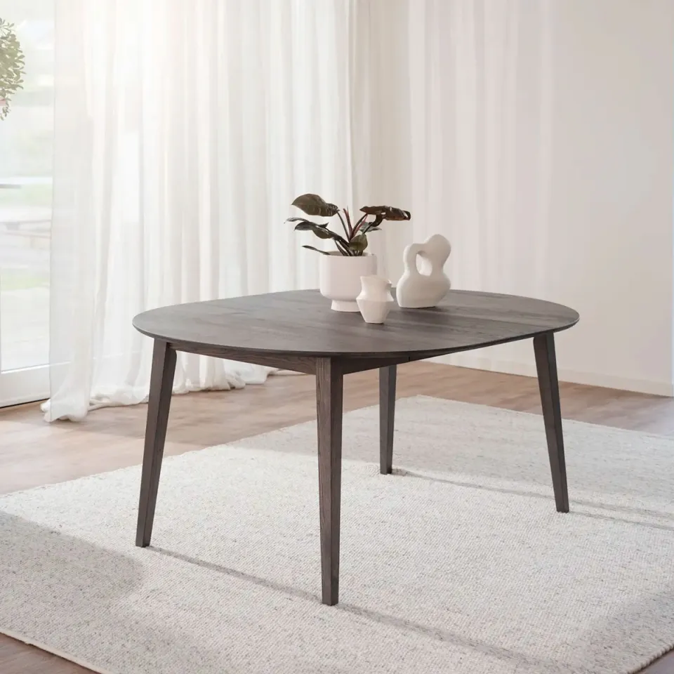 Rowico Home Filippa verlengstuk voor de ronde Filippa eettafel donkerbruin - 45 x 120 cm bruin, foto 2
