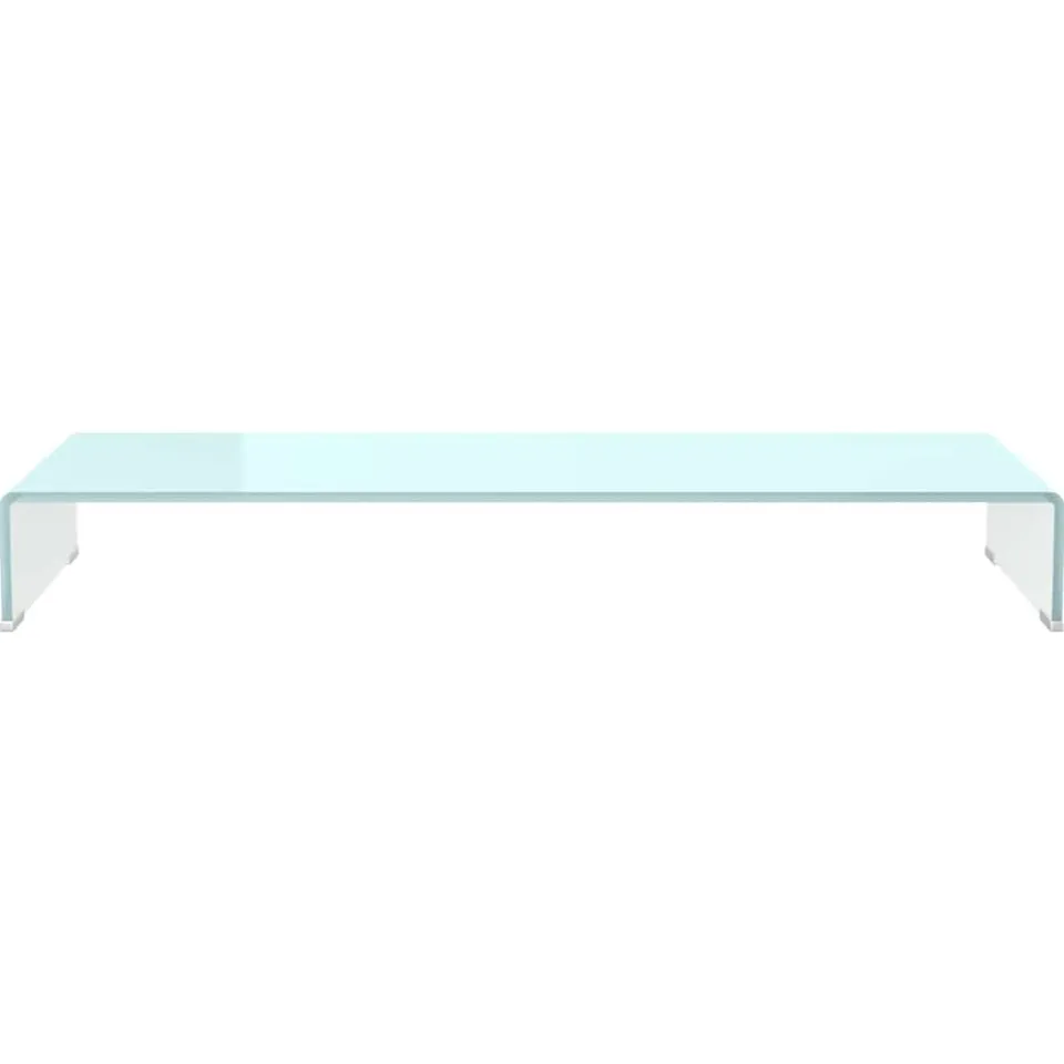 vidaXL TV-meubel/monitorverhoger 100x30x13 cm glas groen