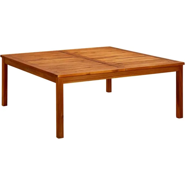 vidaXL Tuintafel 110x110x45 cm massief acaciahout Bruin
