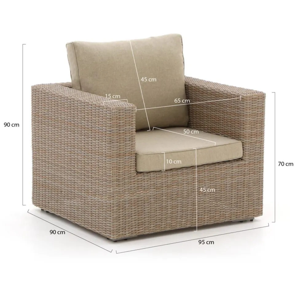 Intenso Furniture Intenso Carpino lounge tuinstoel taupe, foto 2