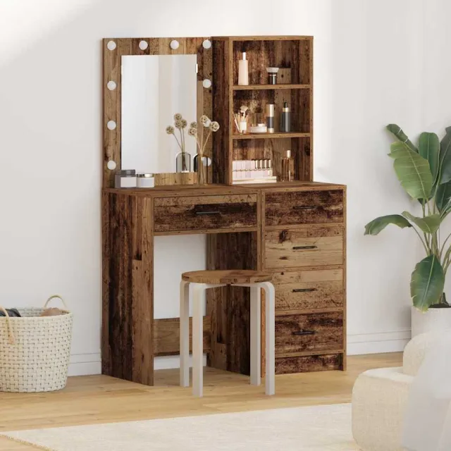 vidaXL Plafondtafel 2 st Bruin 50 x 41 x 135 cm Bewerkt hout, foto 2