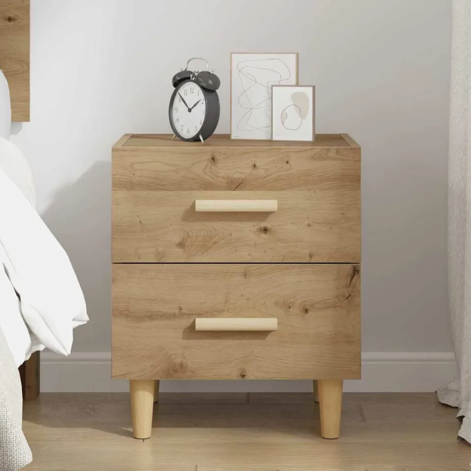 vidaXL Bed kast Artisan Eiken 40 x 35 x 47.5cm Bewerkt hout, foto 4