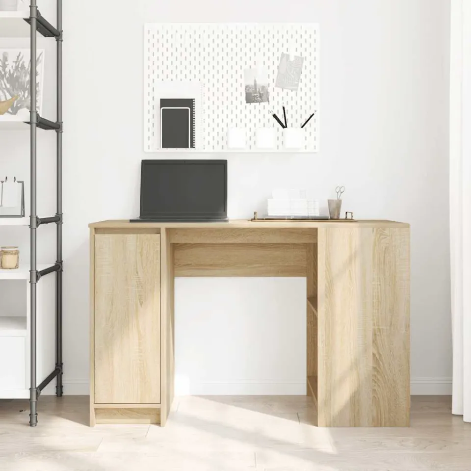 vidaXL Bureau 120x42x76 cm spaanplaat sonoma eikenkleurig, foto 2