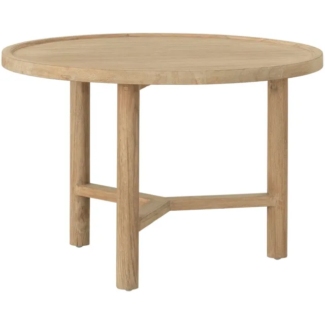 DTP Home Coffee table Forte round medium,40xØ60 cm, teakwood natural Naturel
