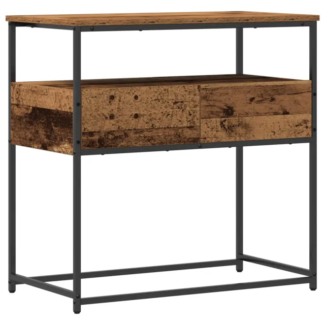 vidaXL Wandtafel Oud Hout 75 x 40 x 75 cm Bewerkt hout Bruin