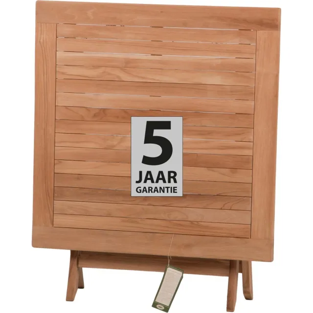 Summer Garden Kentucky klaptafel 90x90 cm naturel