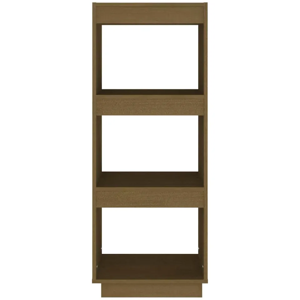 vidaXL Boekenkast/kamerscherm massief grenenhout honingbruin bruin, foto 4