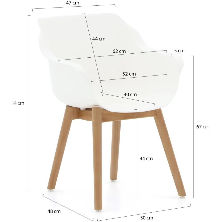Hartman tuinmeubelen Hartman Sophie Studio/Santa Severina ø180cm dining tuinset 7-delig bruin, foto 2
